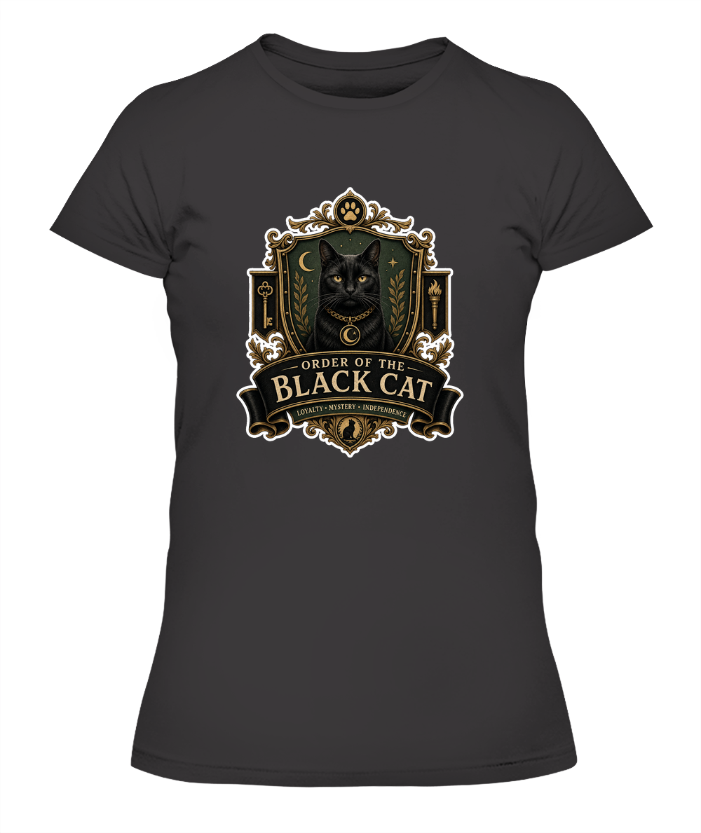 Order of the Black Cat Ladies T-Shirt | Black Cat Lover Gift