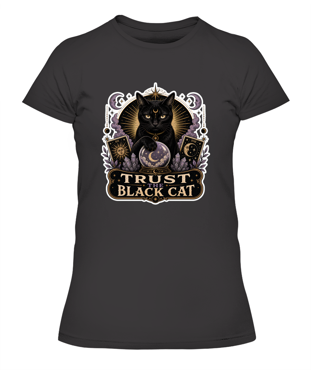 Trust the Black Cat Ladies T-Shirt | Black Cat Lover Gift