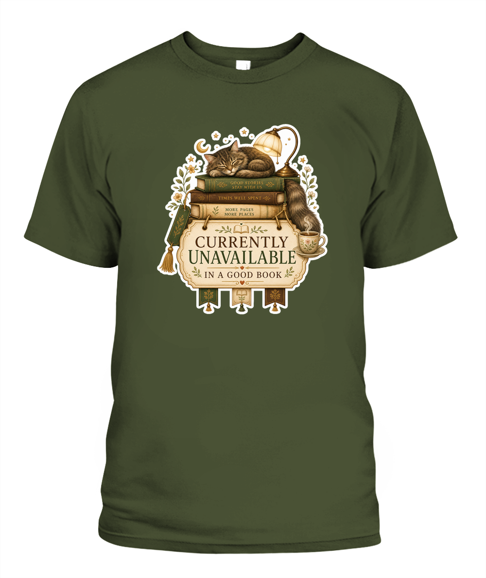 Currently Unavailable Book Lover T-Shirt | Reading Gift