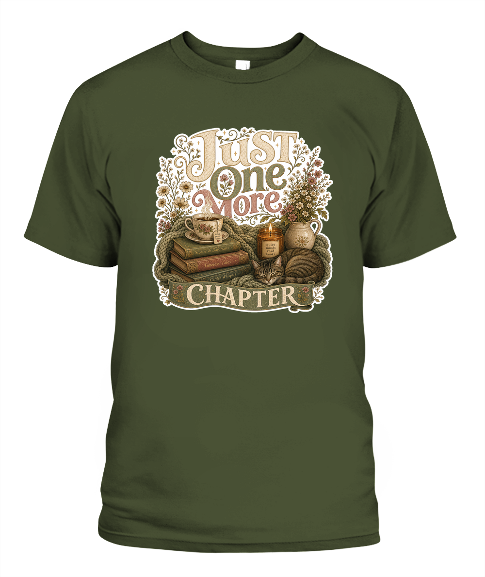 Just one more Chapter Book Lover T-Shirt | Reading Gift
