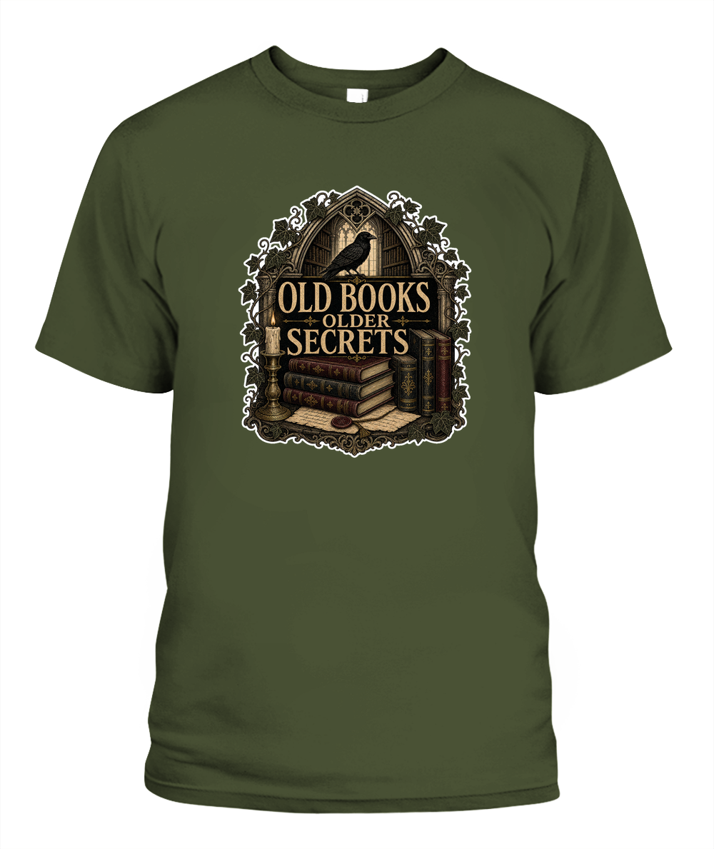 Old Books Older Secrets Book Lover T-Shirt | Reading Gift