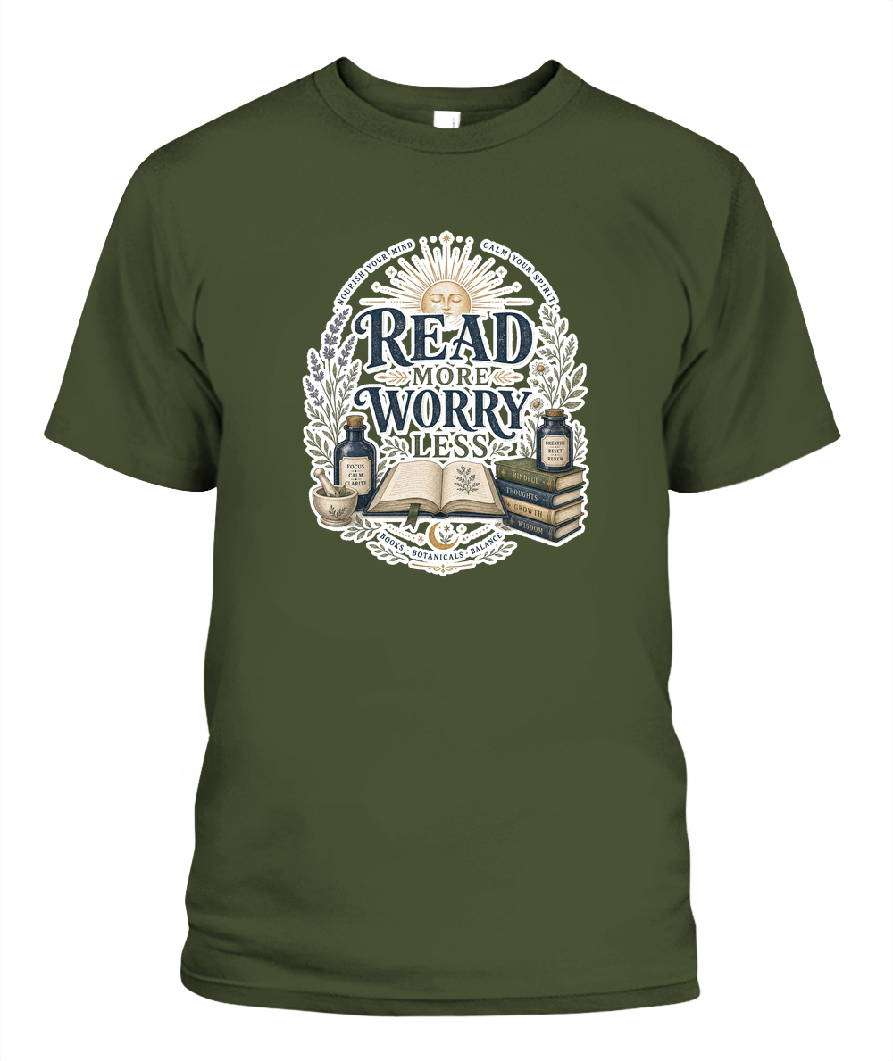 Read more Worry Less Book Lover T-Shirt | Reading Gift
