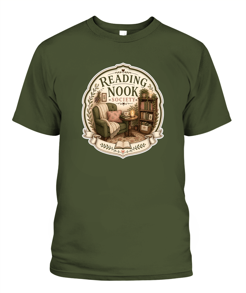 Reading Nook Society Book Lover T-Shirt | Reading Gift