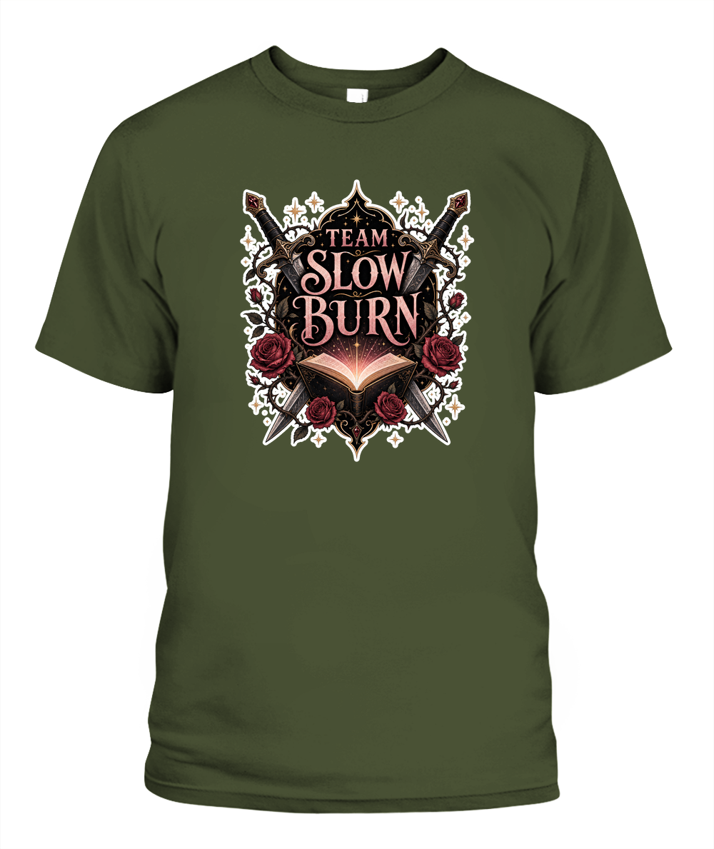Team Slow Burn Book Lover T-Shirt | Reading Gift