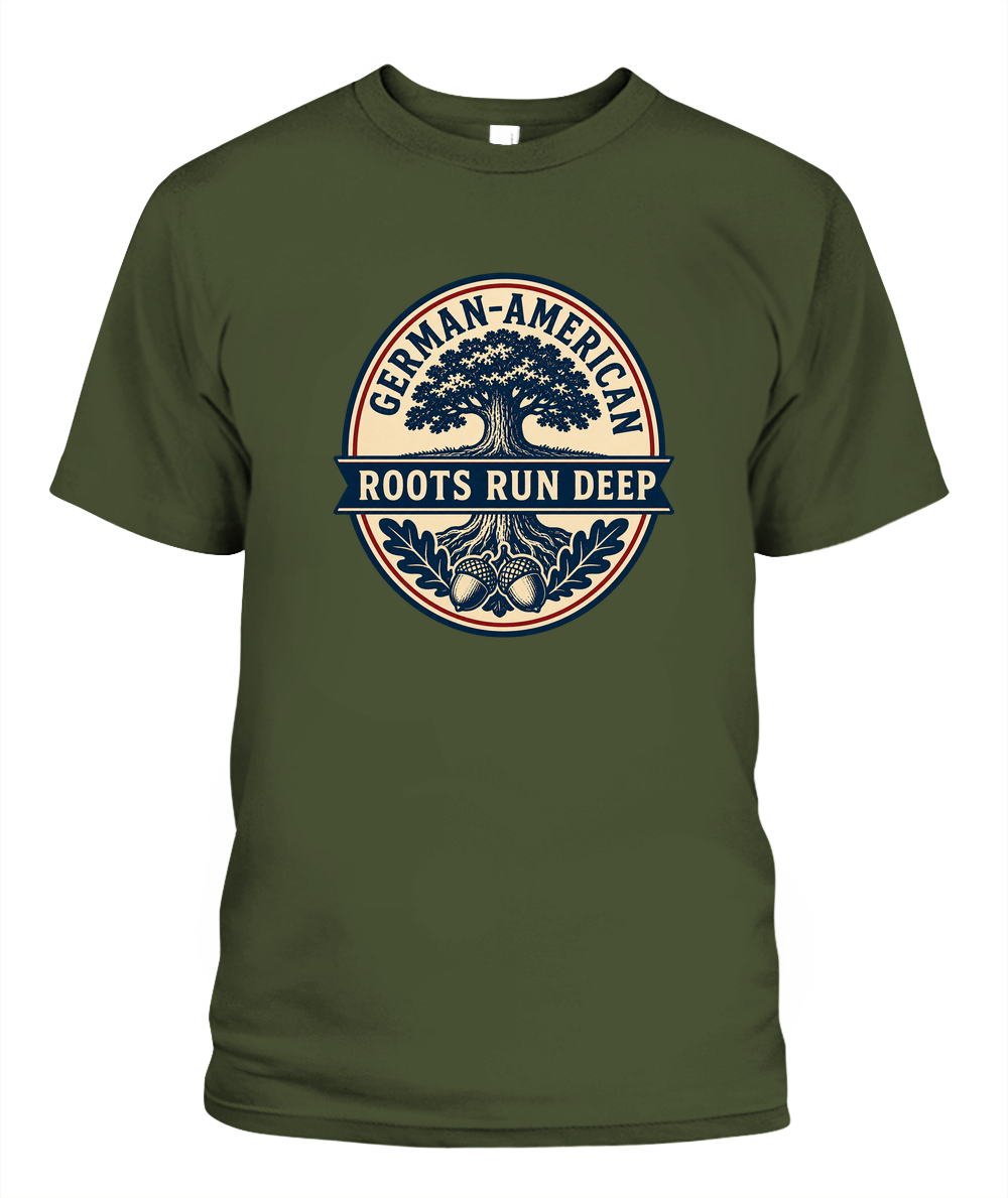 German-American Roots Run Deep — T-Shirt in Sage