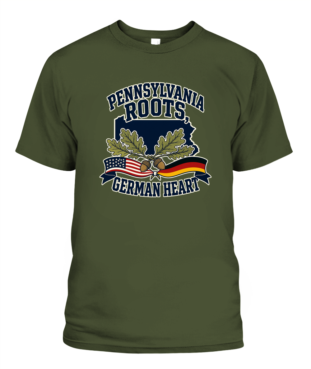 Pennsylvania Roots, German Heart — T-Shirt in Sage