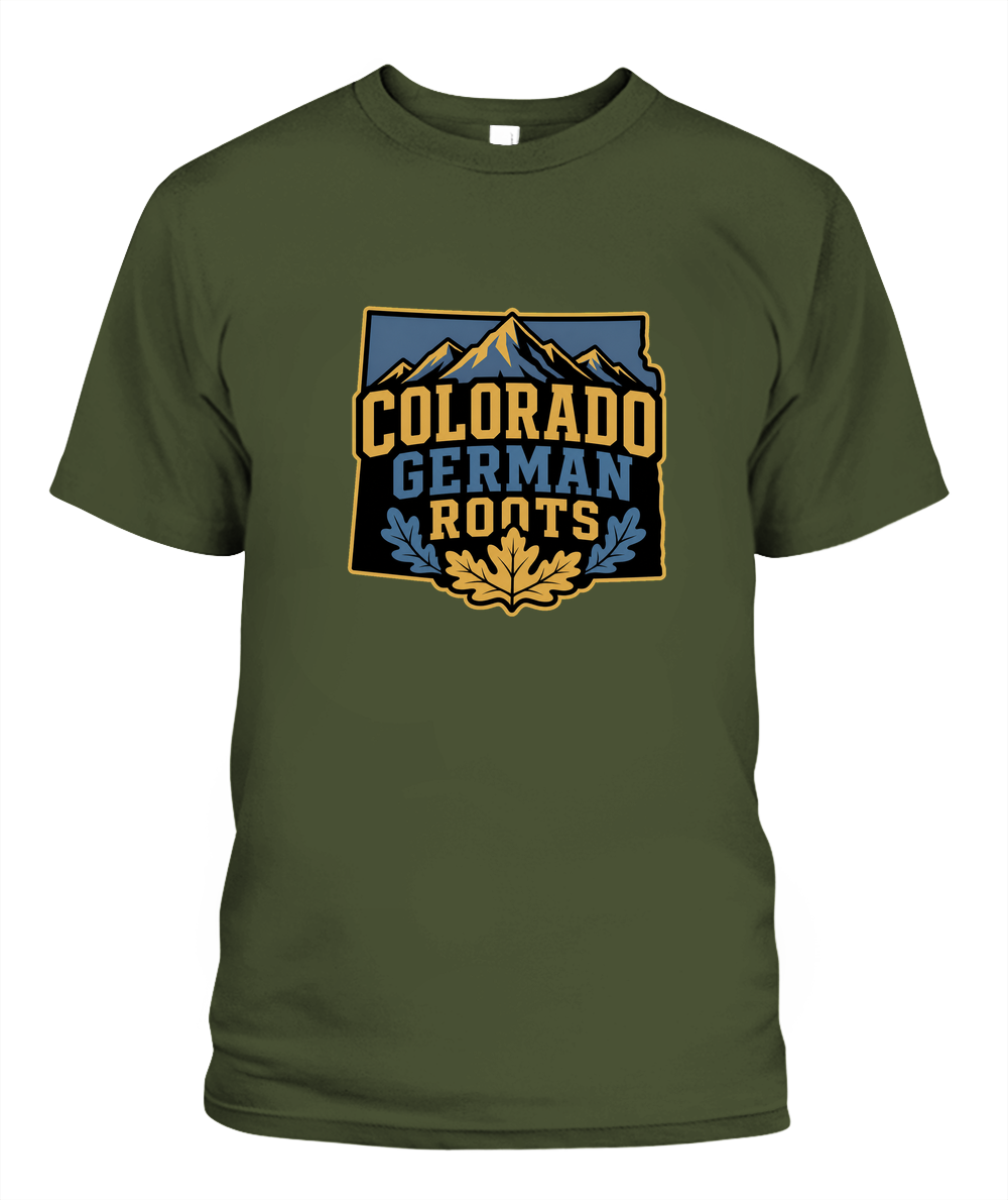 Colorado German Roots — T-Shirt in Sage