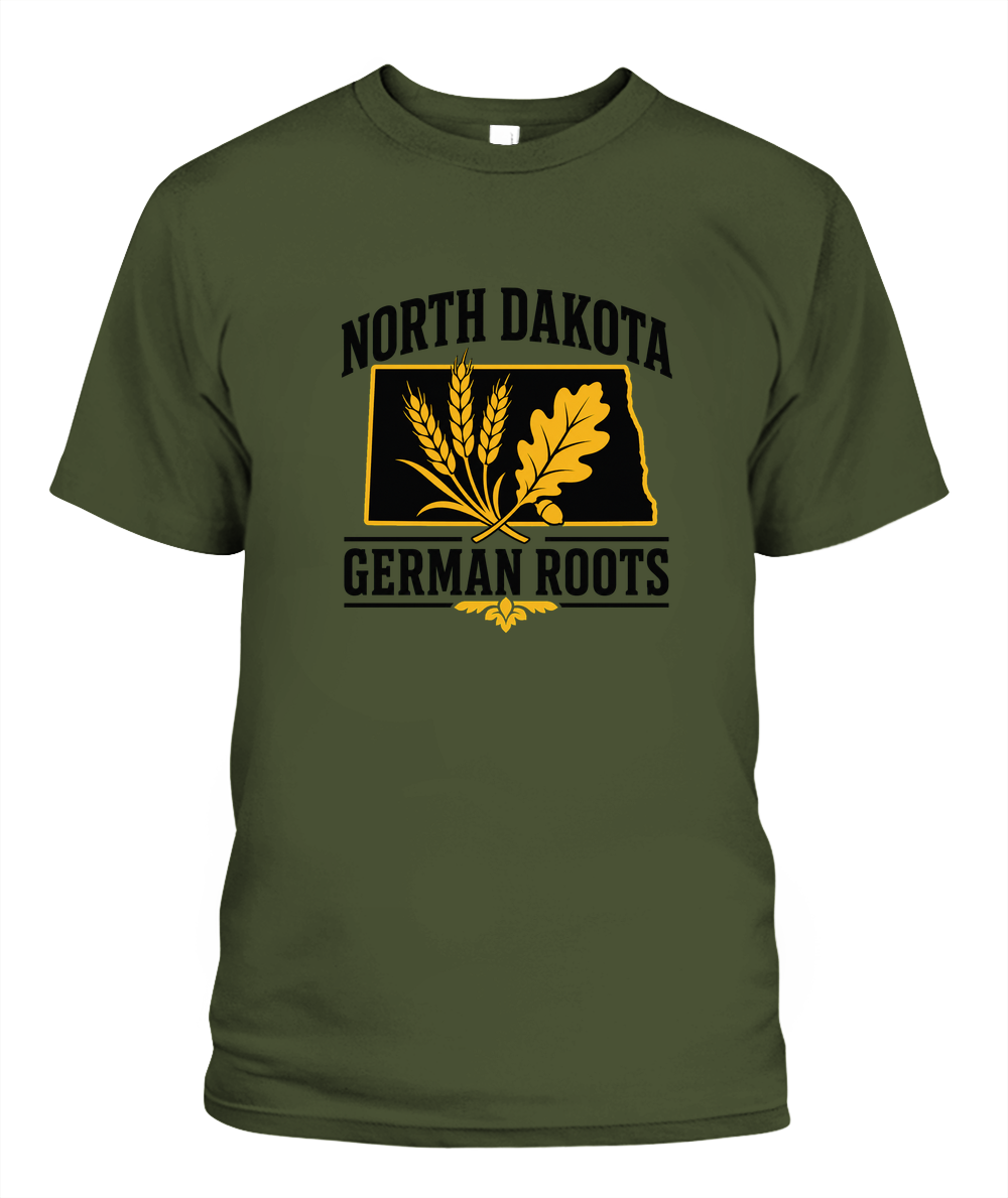 North Dakota German Roots — T-Shirt in Sage