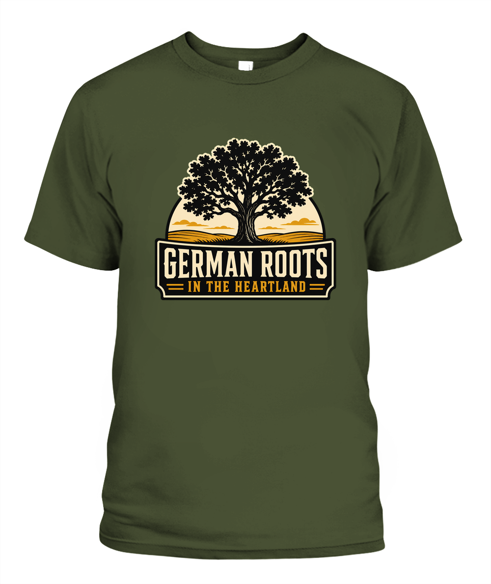 German Roots In The Heartland — T-Shirt in Sage