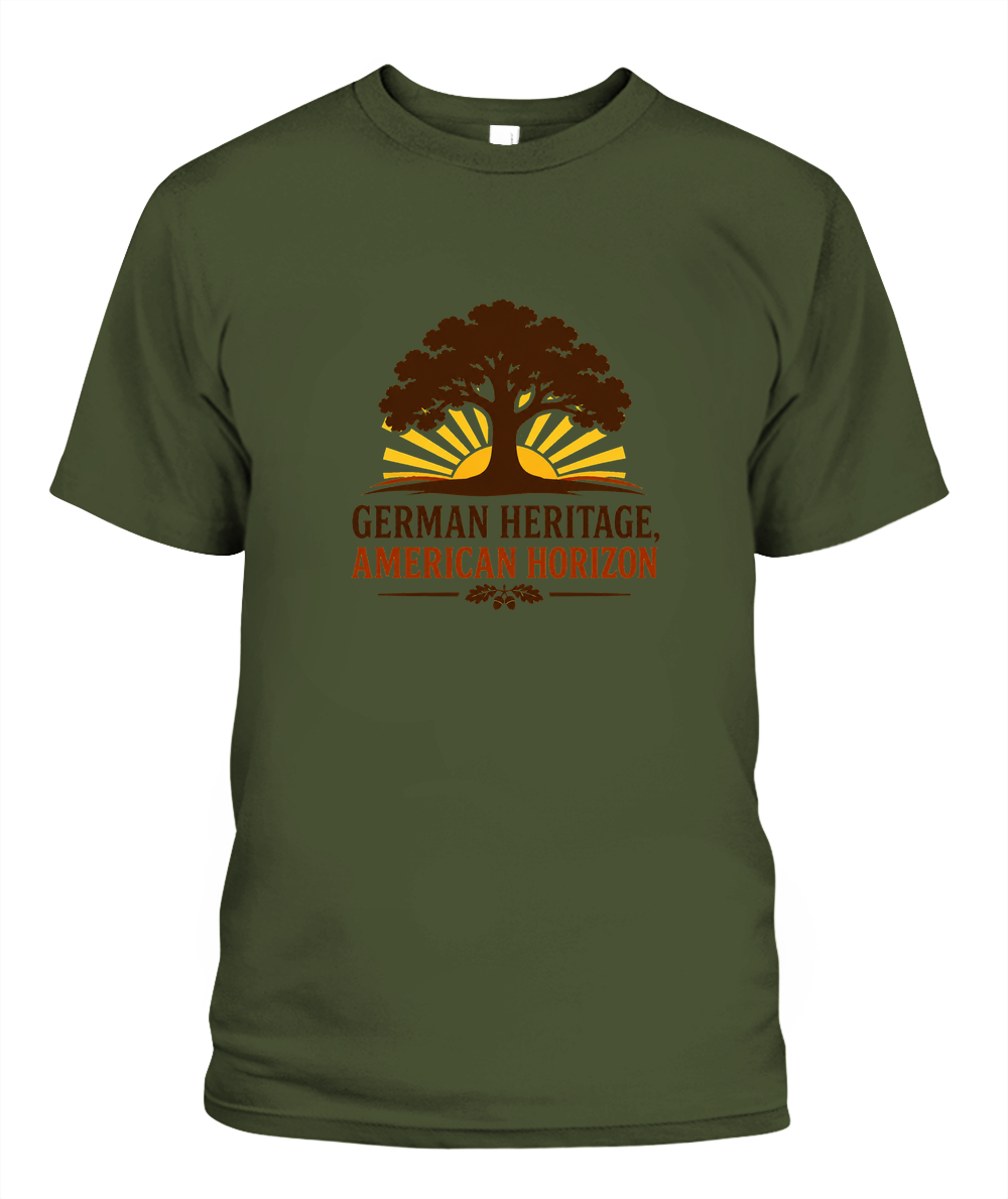 German Heritage, American Horizon — T-Shirt in Sage
