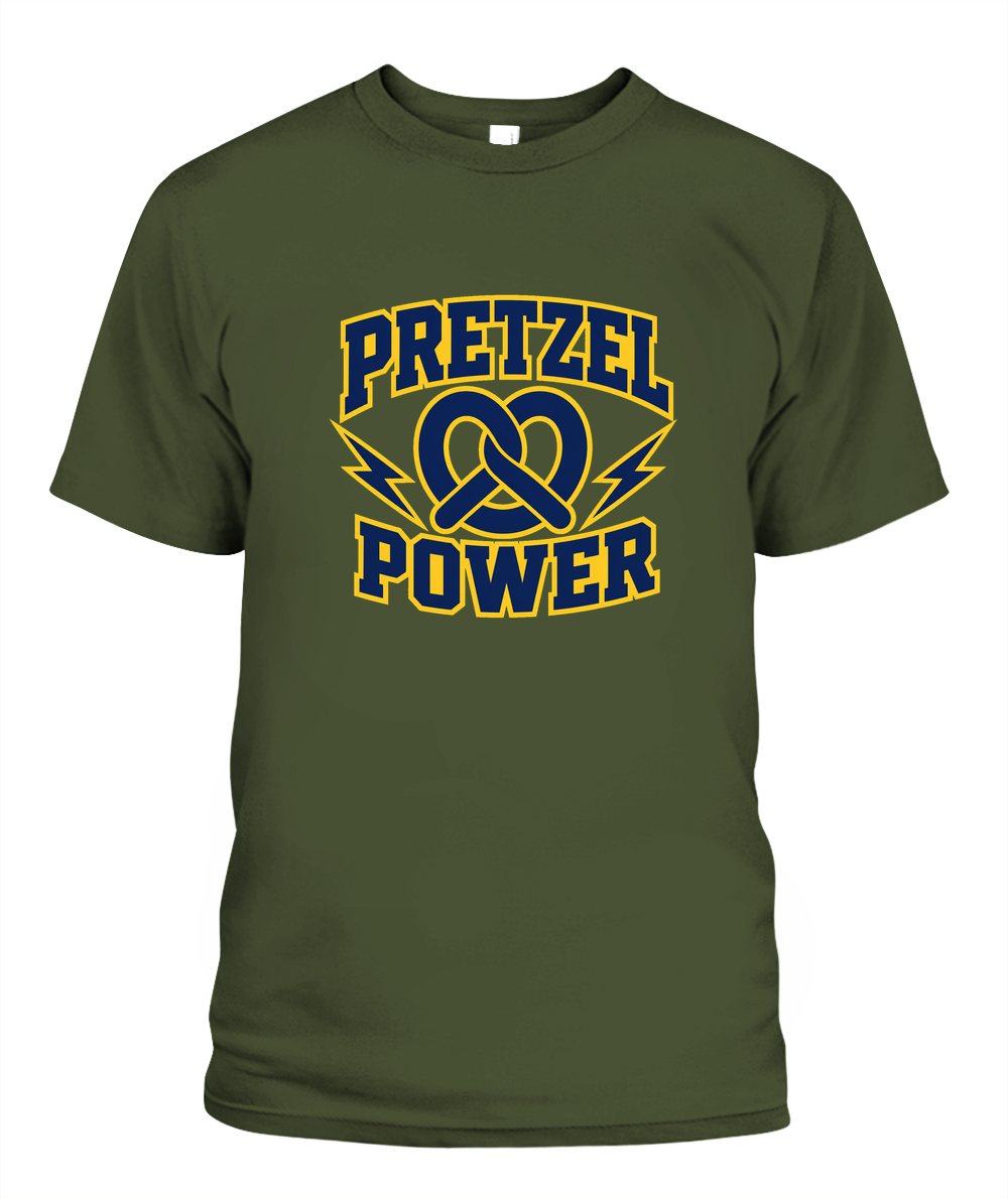 Pretzel Power — T-Shirt in Sage