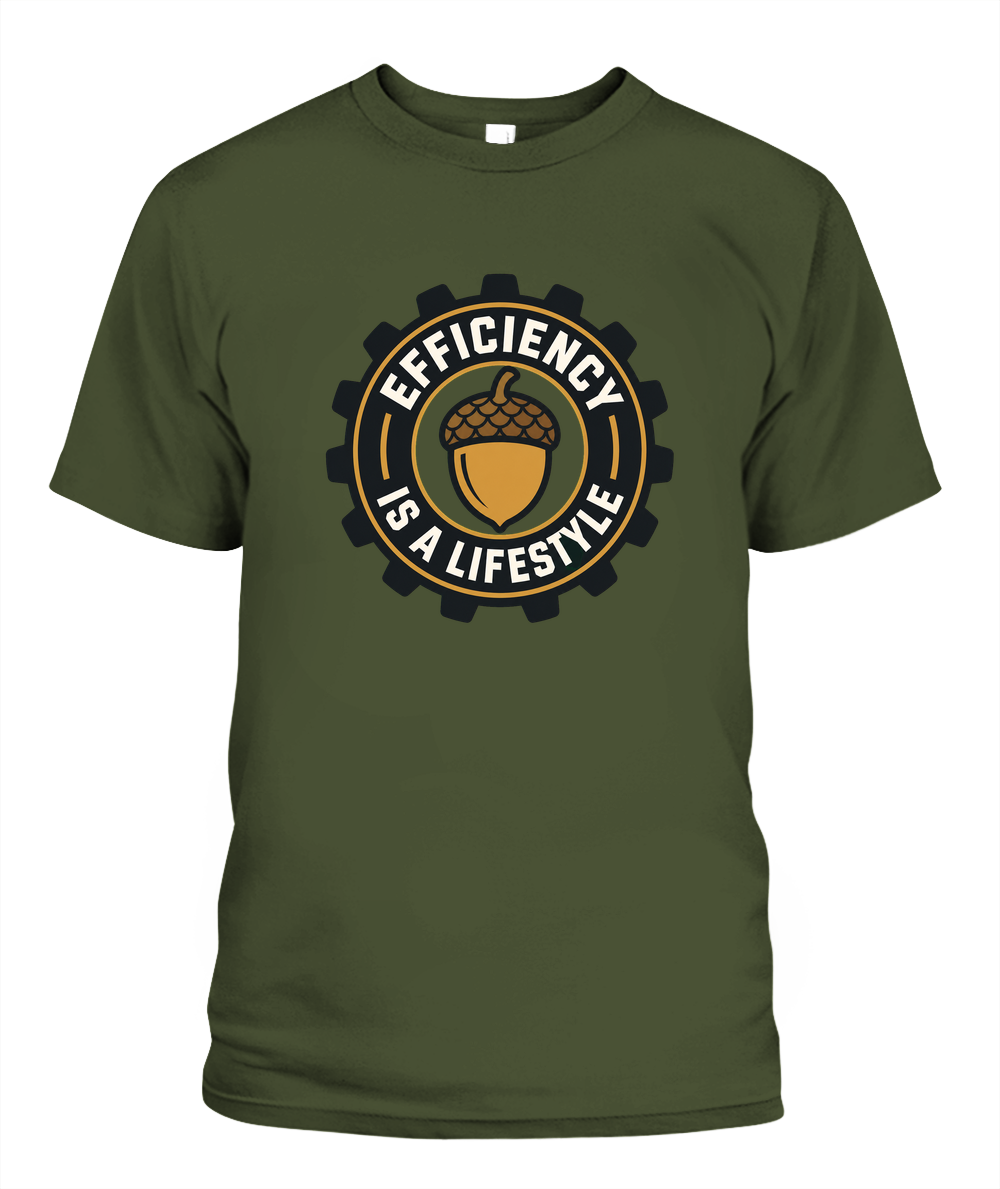 Efficiency Is A Lifestyle — T-Shirt in Sage