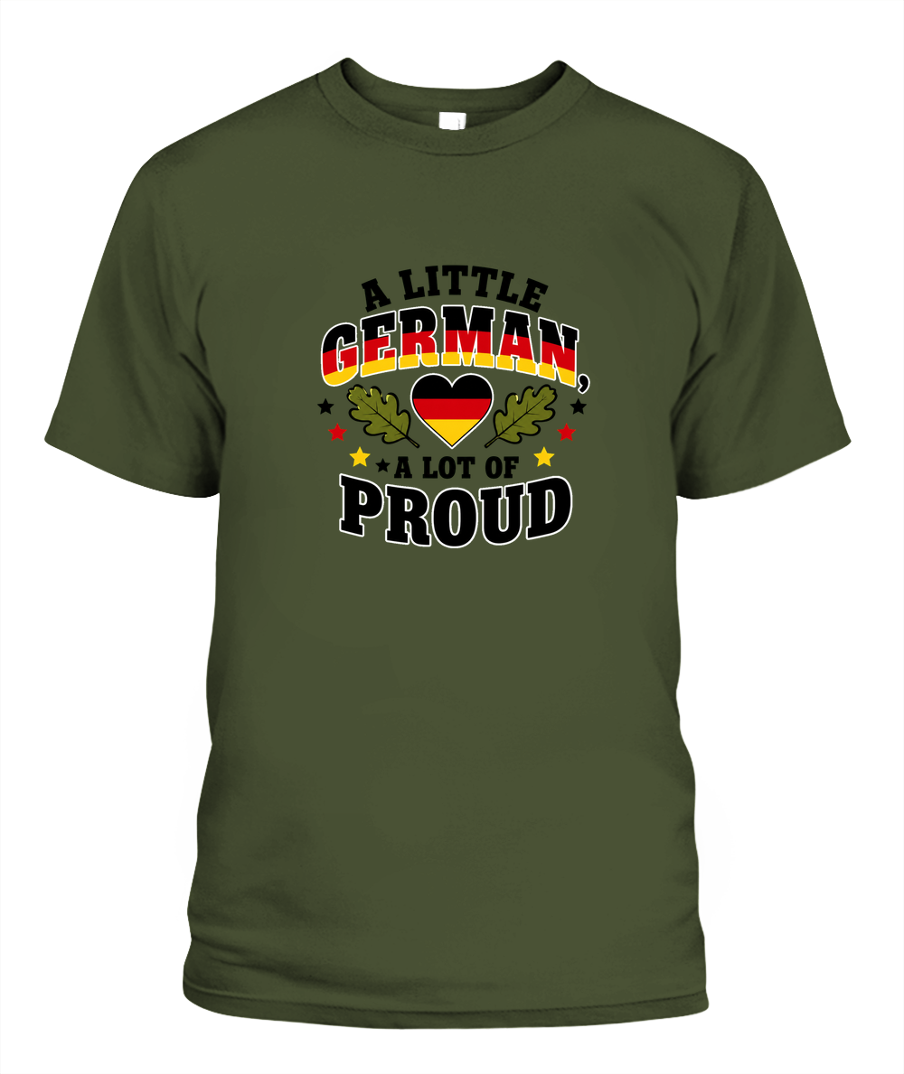 A Little German, A Lot Of Proud — T-Shirt in Sage