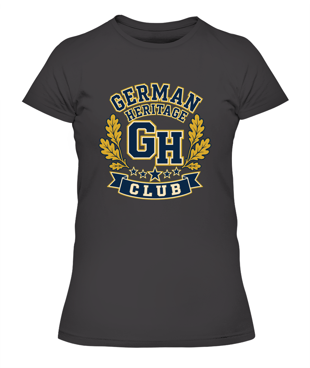 German Heritage Club — Lady's T-Shirt in Heavy Metal