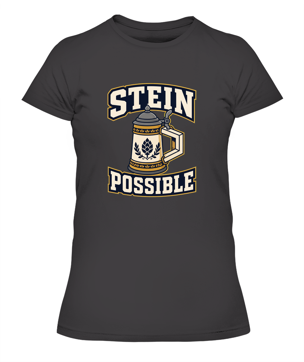 Stein Possible — Lady's T-Shirt in Heavy Metal