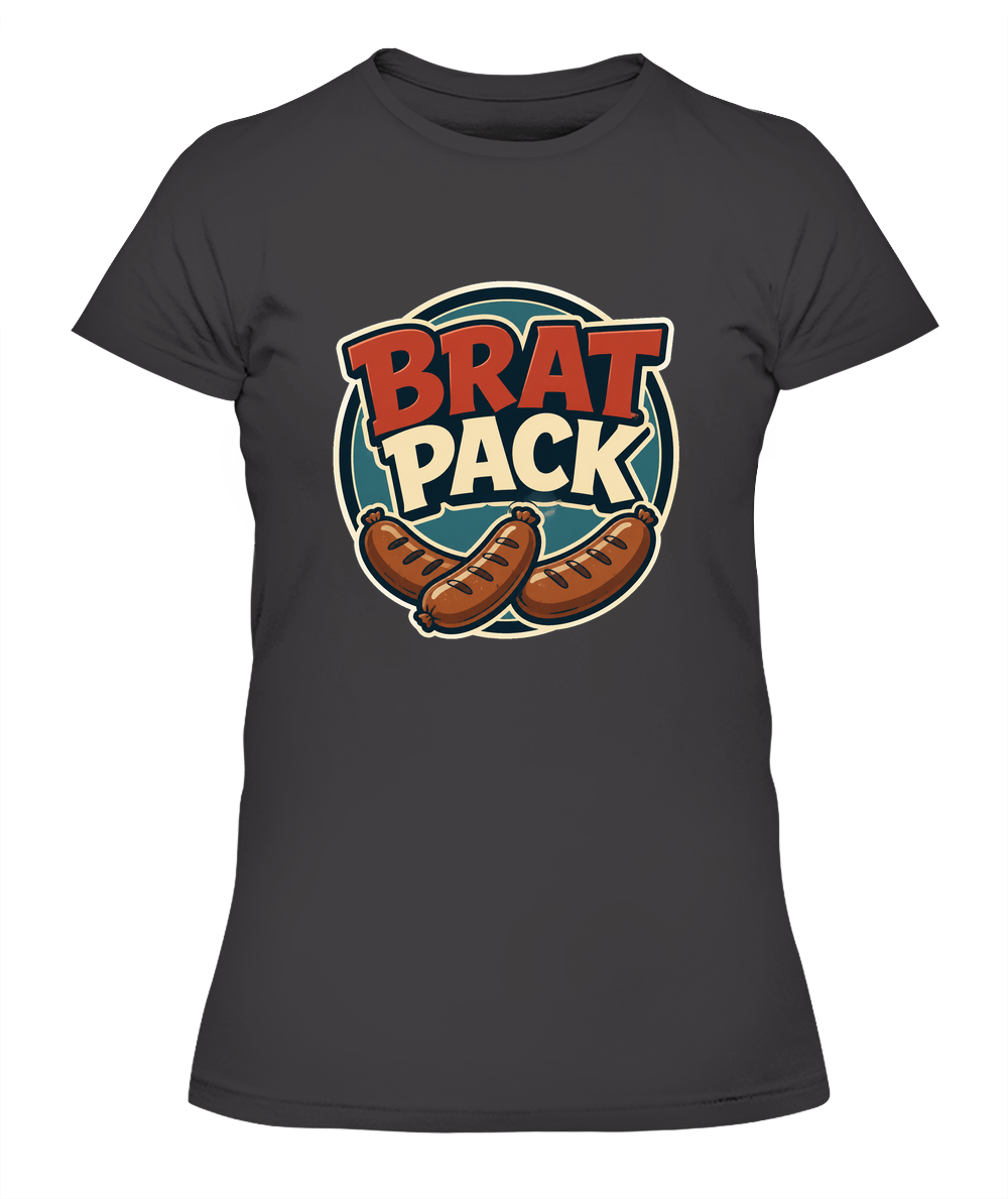 Brat Pack — Lady's T-Shirt in Heavy Metal