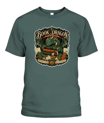 Book Dragon Book Lover T-Shirt | Reading Gift