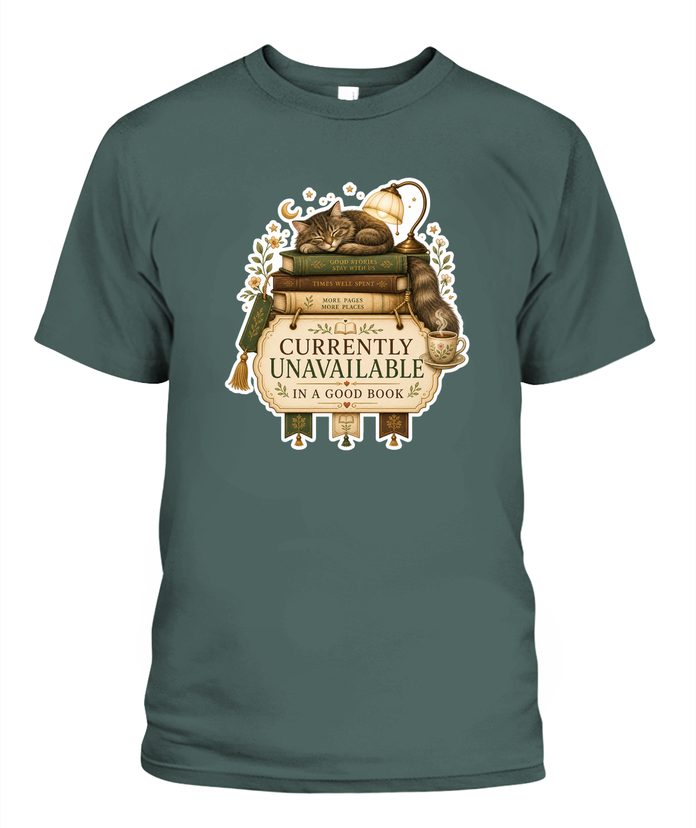 Currently Unavailable Book Lover T-Shirt | Reading Gift