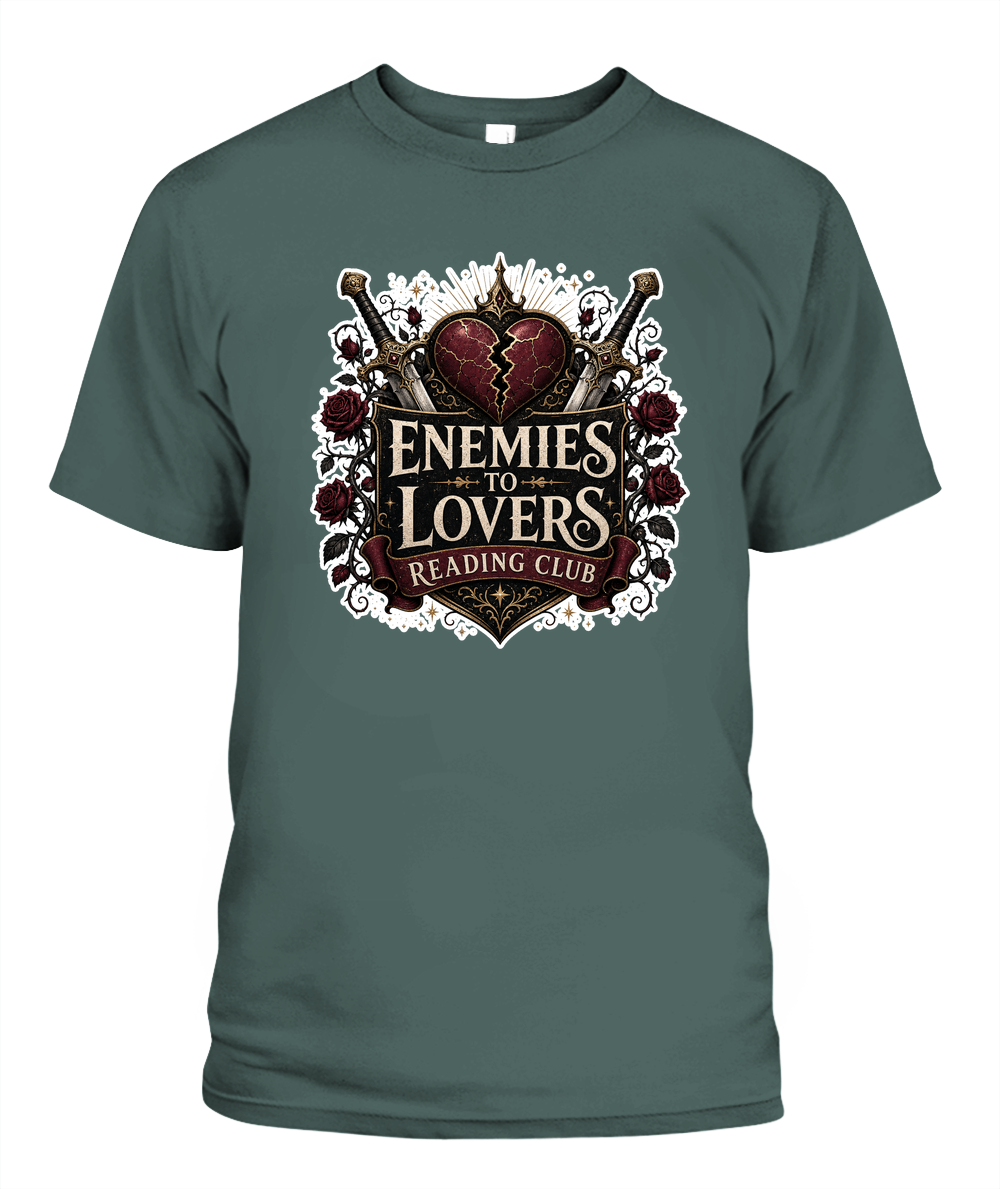 Enemies to Lovers Reading Club Book Lover T-Shirt | Reading Gift