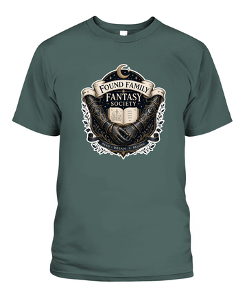 Found Family Fantasy Society Book Lover T-Shirt | Reading Gift