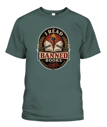 I Read Banned Books Book Lover T-Shirt | Reading Gift