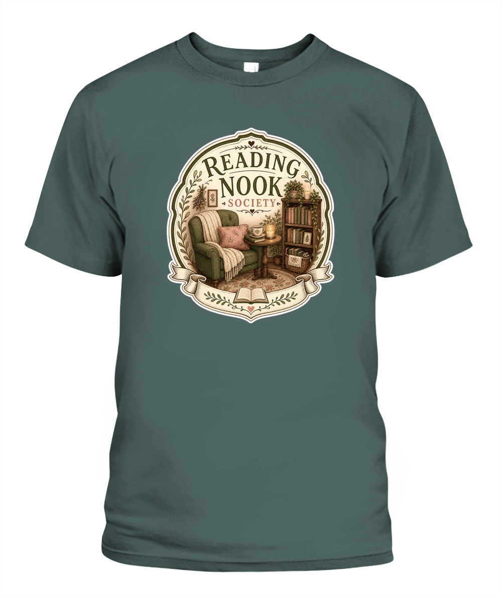 Reading Nook Society Book Lover T-Shirt | Reading Gift