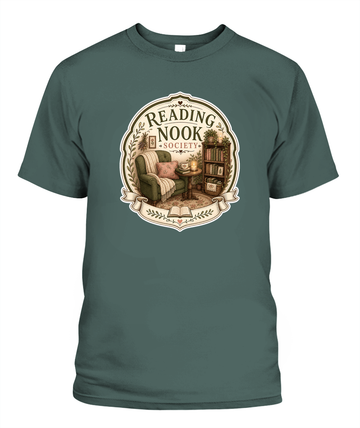 Reading Nook Society Book Lover T-Shirt | Reading Gift
