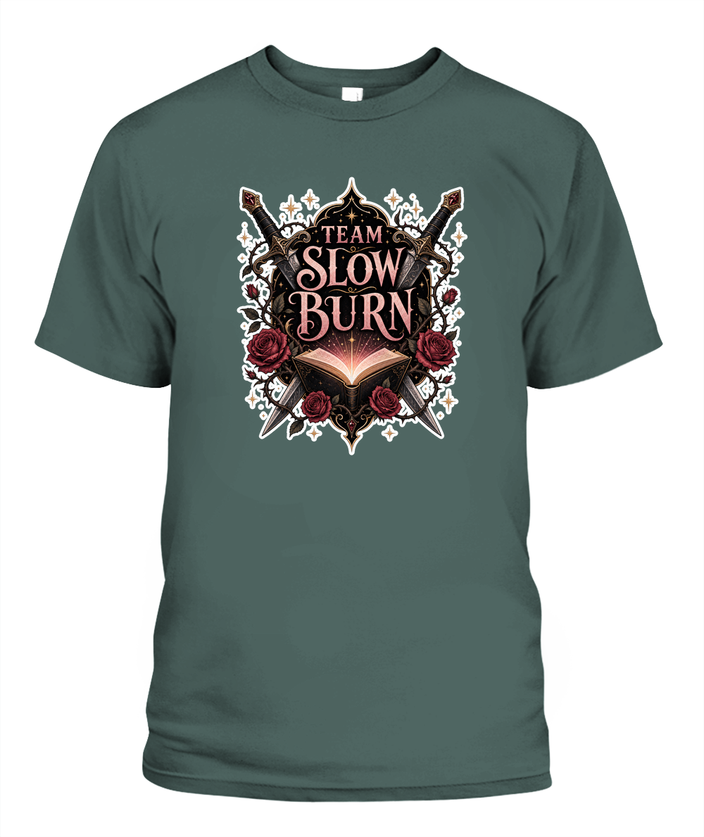 Team Slow Burn Book Lover T-Shirt | Reading Gift
