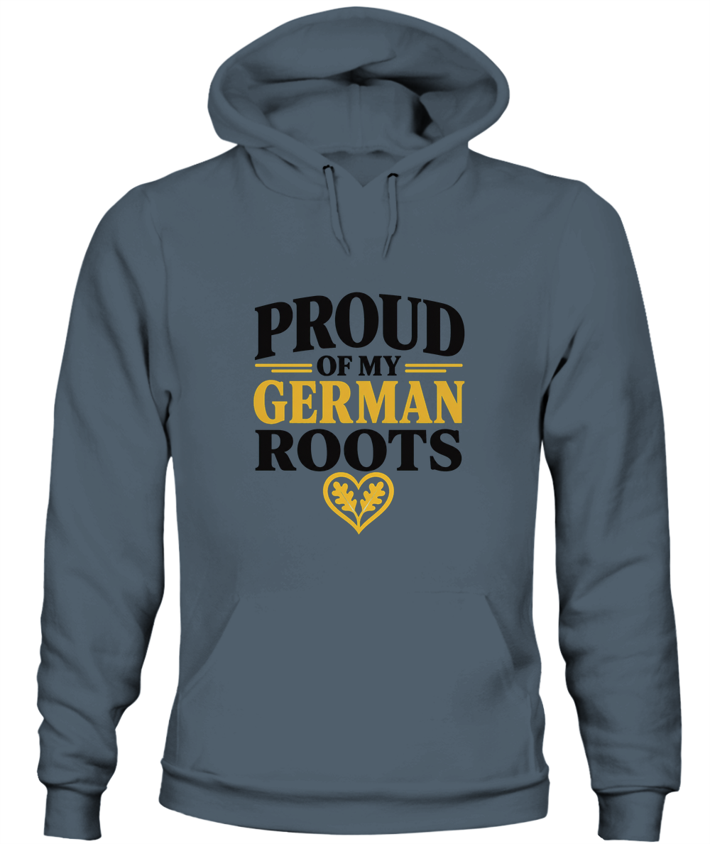 Proud Of My German Roots — Hoodie in Dark Heather