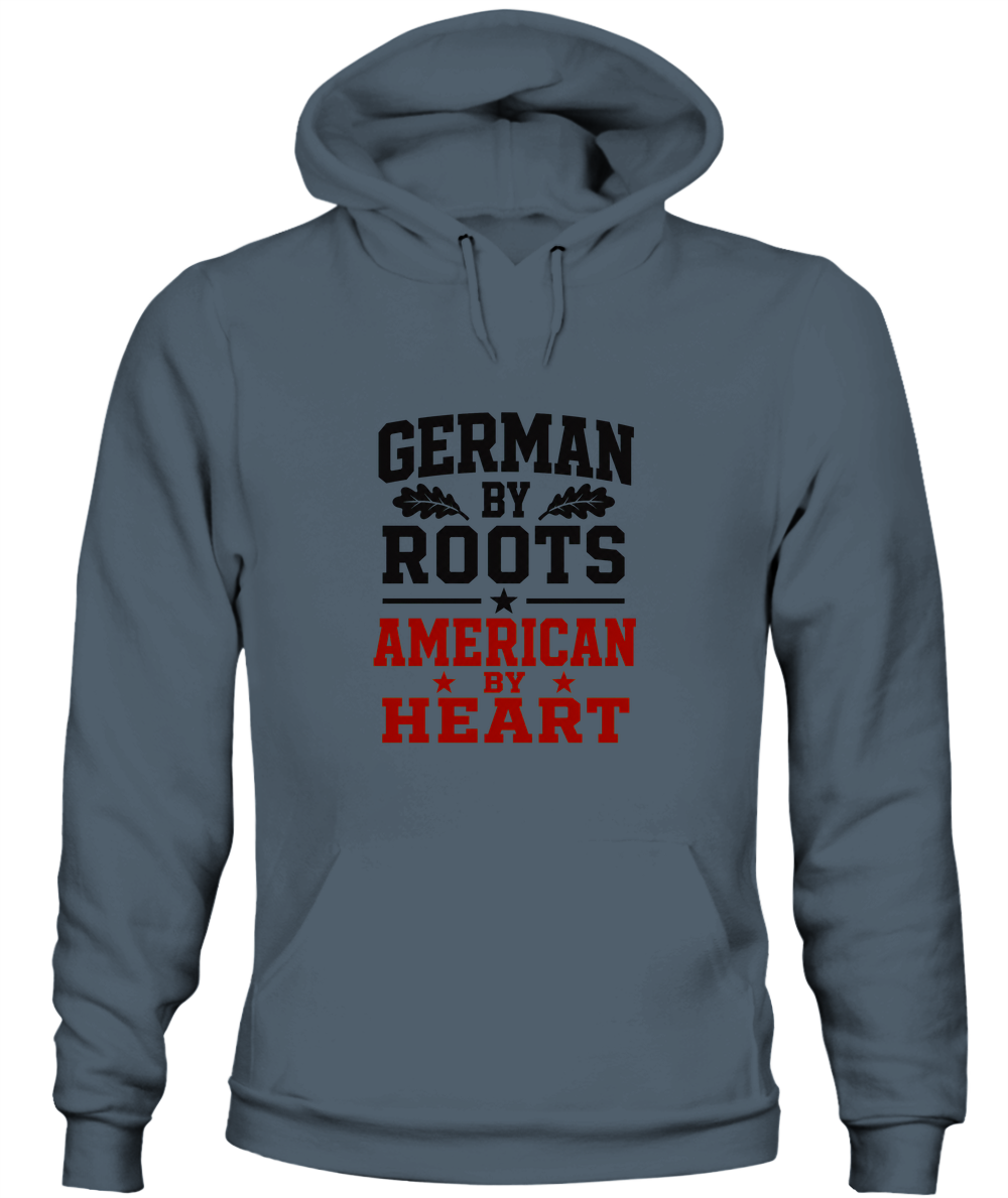 German By Roots, American By Heart — Hoodie in Dark Heather