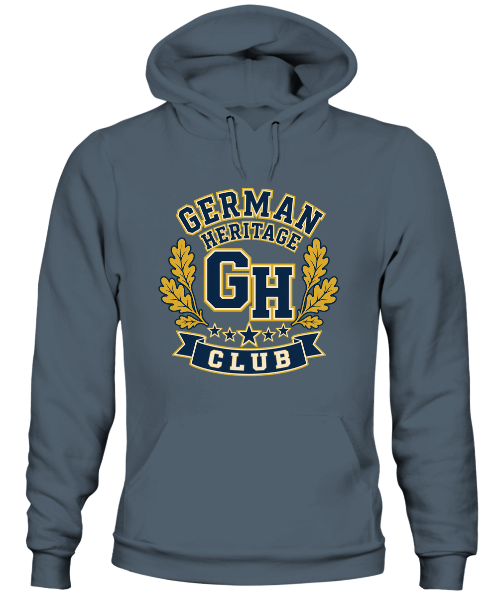 German Heritage Club — Hoodie in Dark Heather
