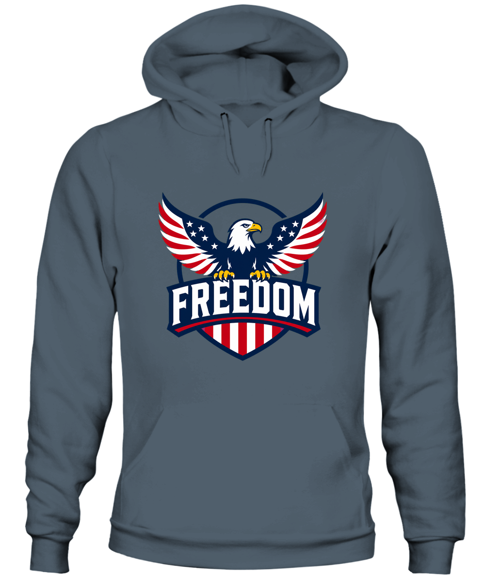 Freedom — Hoodie in Dark Heather