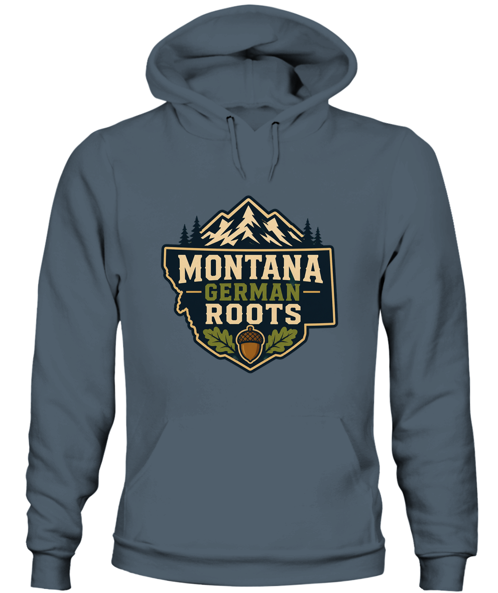 Montana German Roots — Hoodie in Dark Heather