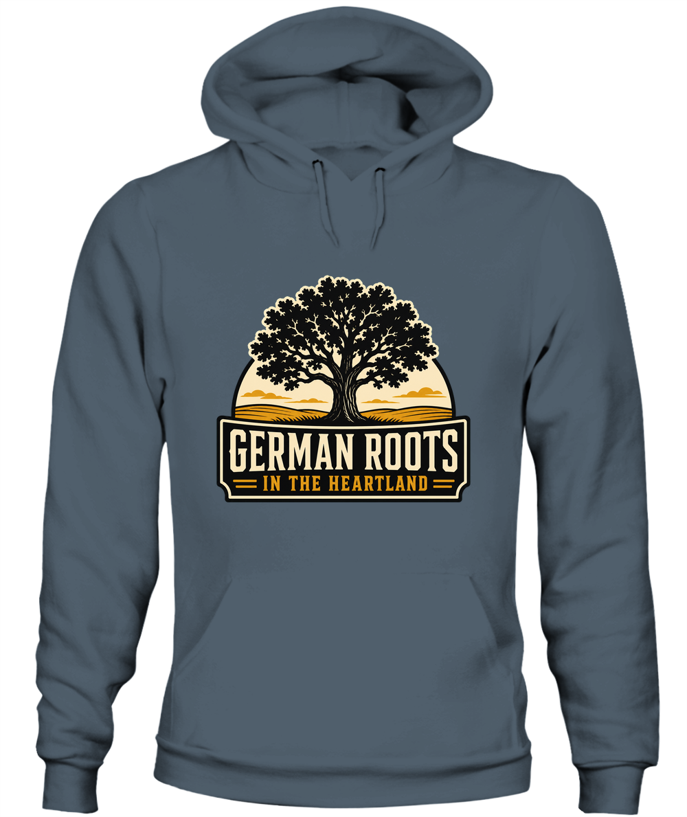 German Roots In The Heartland — Hoodie in Dark Heather