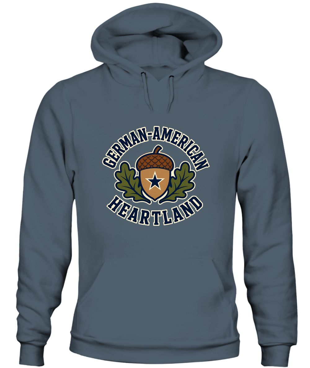German-American Heartland — Hoodie in Dark Heather
