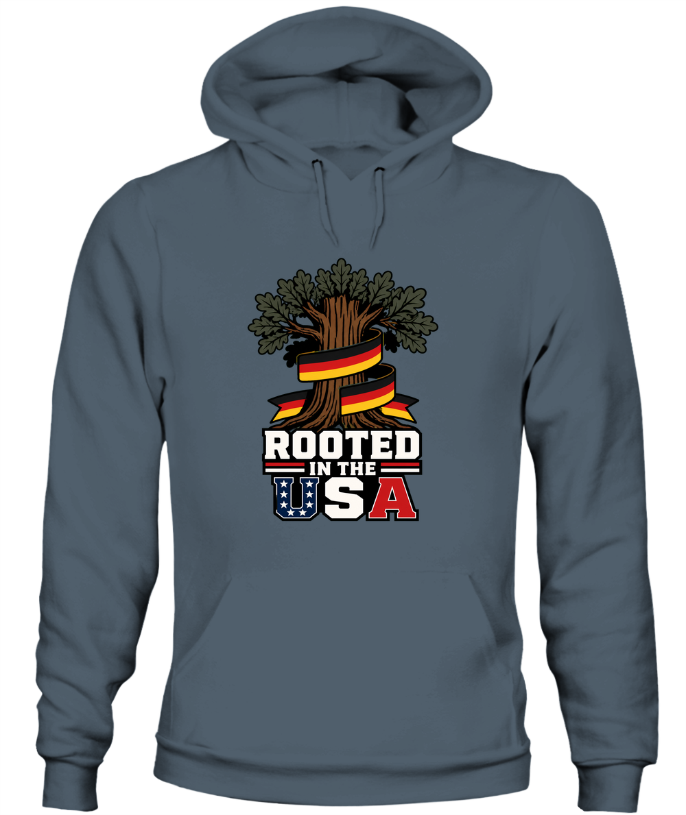 Rooted In The USA — Hoodie in Dark Heather