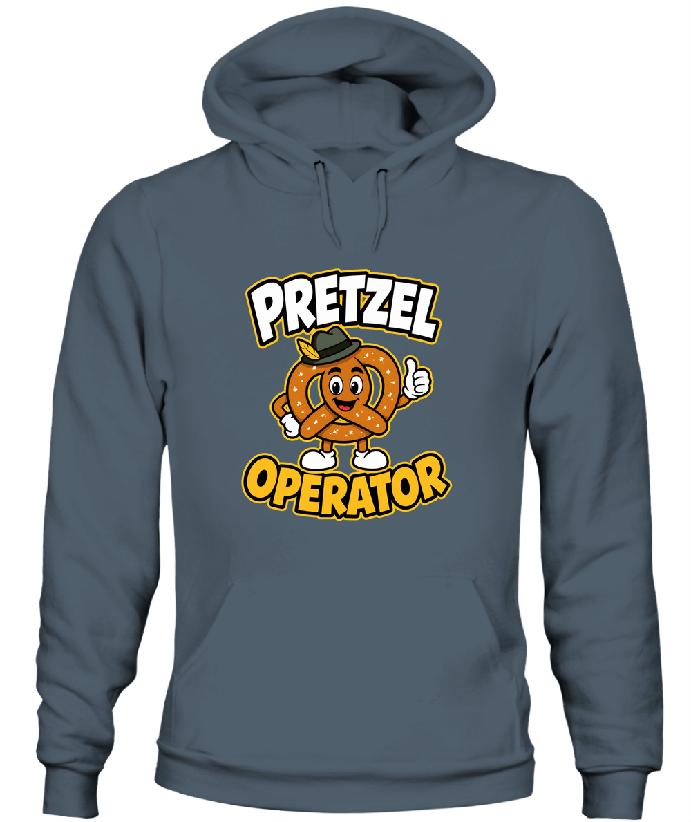Pretzel Operator — Hoodie in Dark Heather