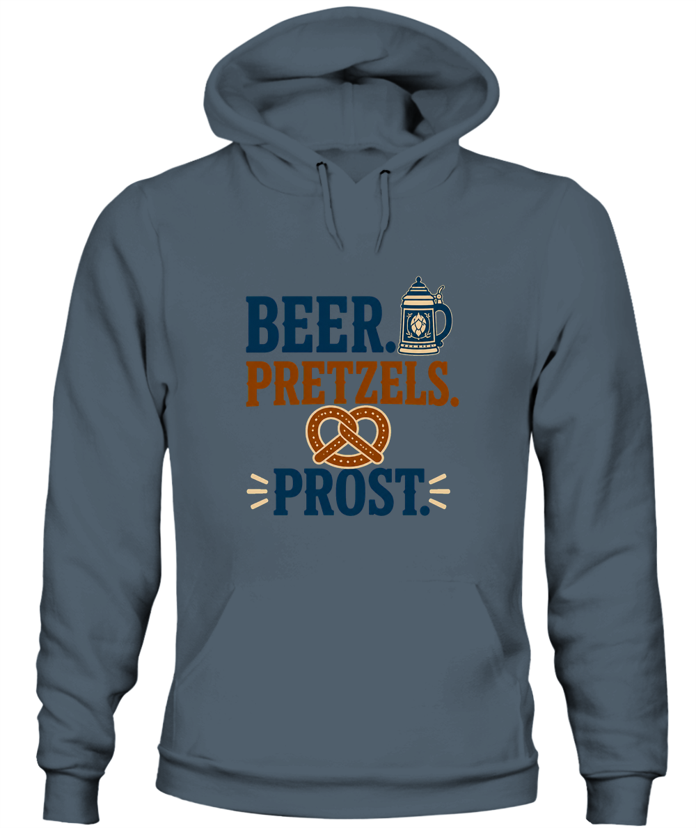 Beer. Pretzels. Prost. — Hoodie in Dark Heather