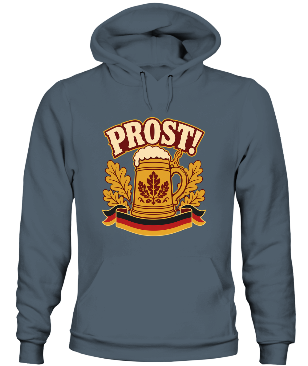 Prost! — Hoodie in Dark Heather