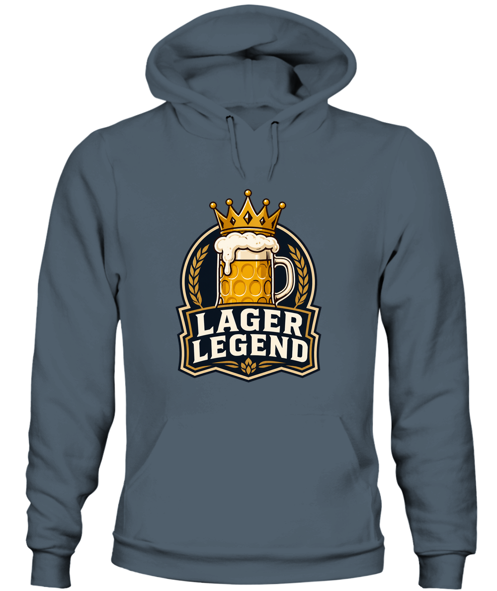 Lager Legend — Hoodie in Dark Heather