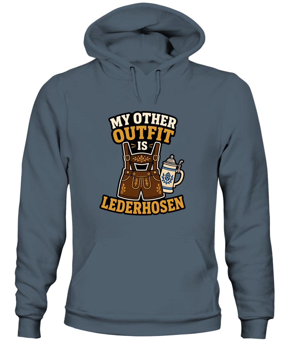 My Other Outfit Is Lederhosen — Hoodie in Dark Heather