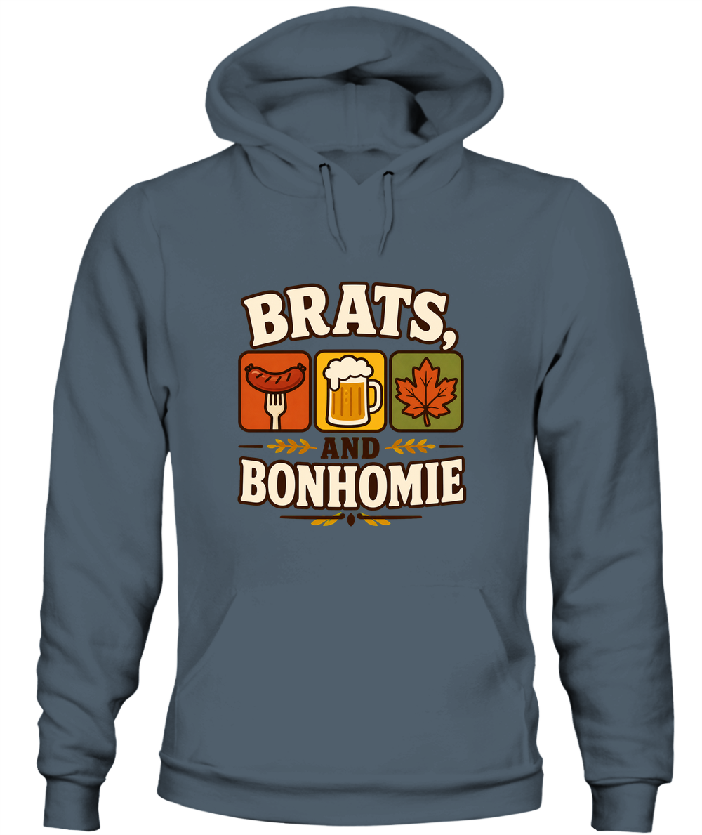 Brats And Bonhomie — Hoodie in Dark Heather