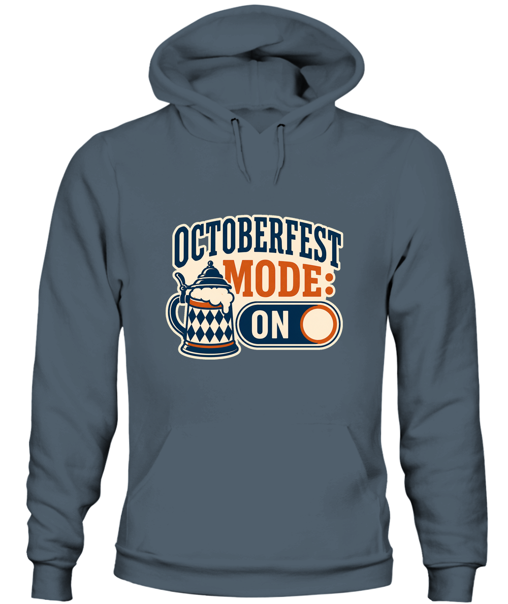 Octoberfest Mode: On — Hoodie in Dark Heather