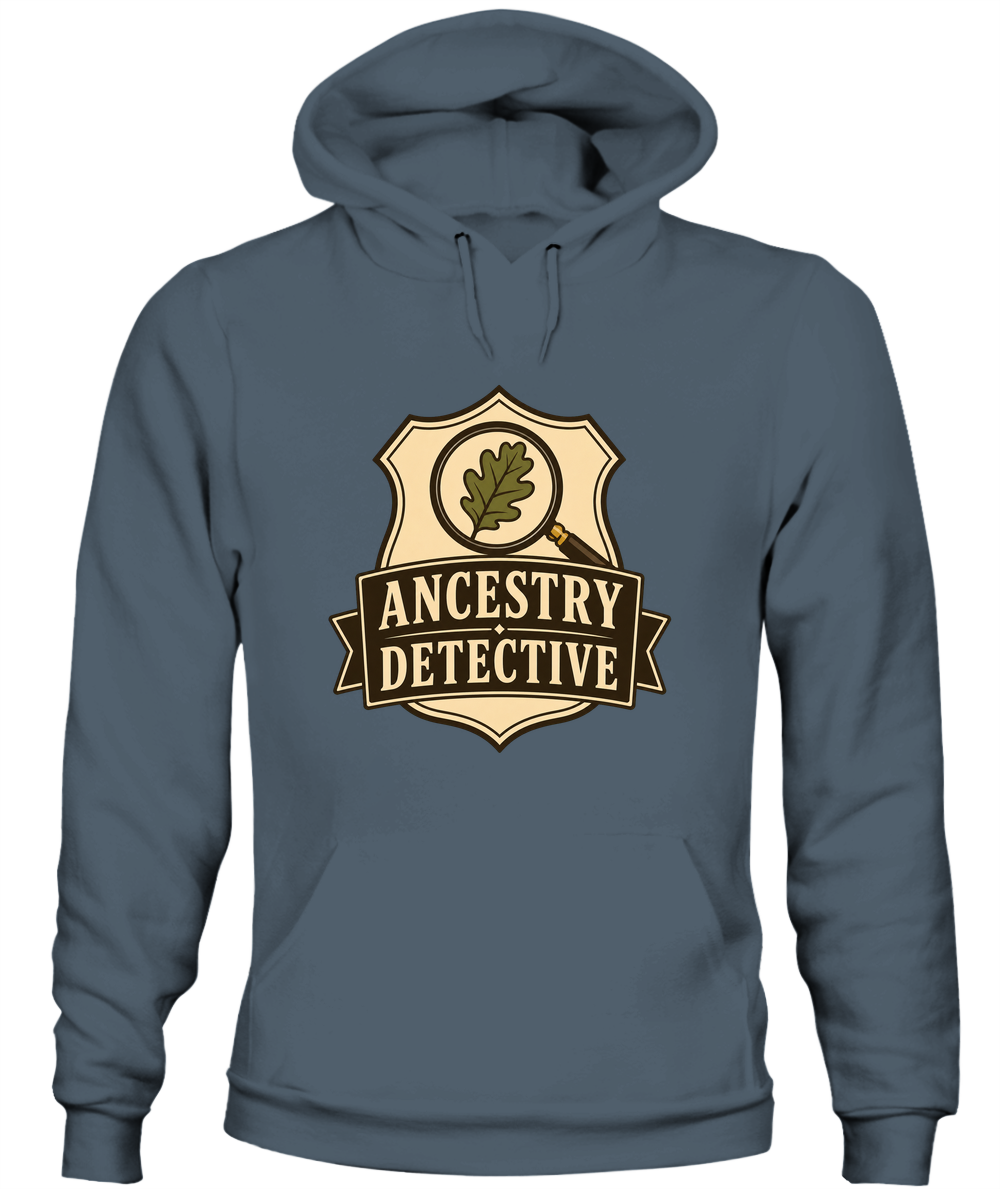 Ancestry Detective — Hoodie in Dark Heather