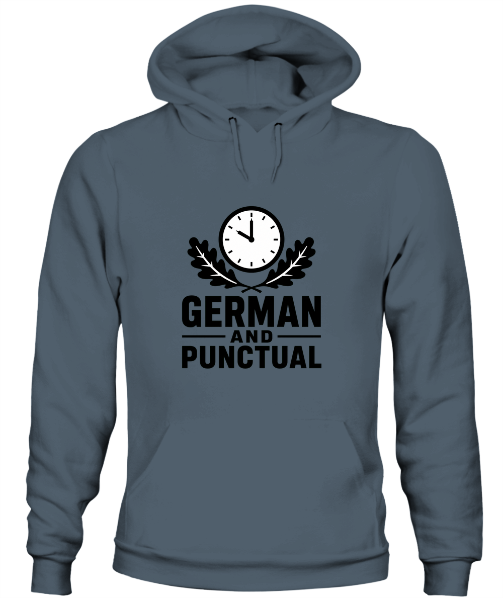 German And Punctual — Hoodie in Dark Heather