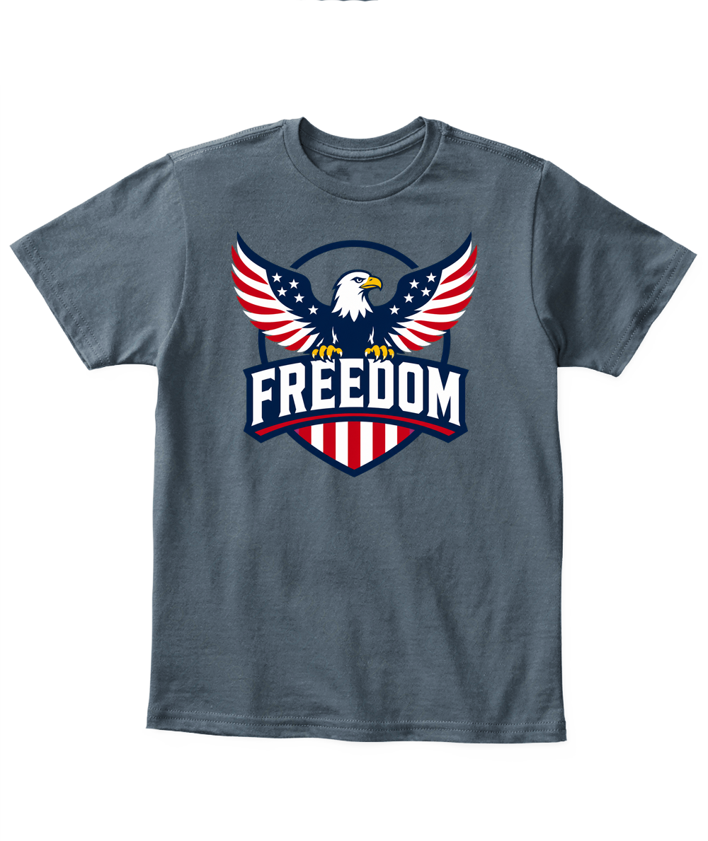 Freedom — Kid's T Shirt in Dark Heather