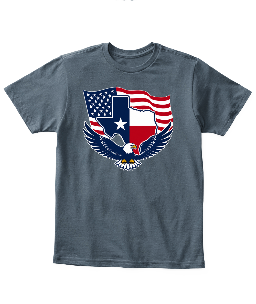 Texas German Roots — Kid's T Shirt in Dark Heather