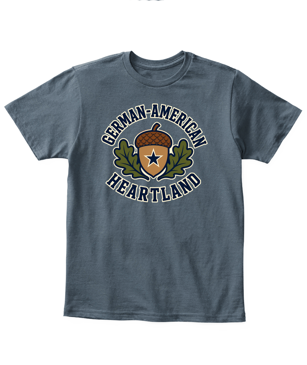 German-American Heartland — Kid's T Shirt in Dark Heather