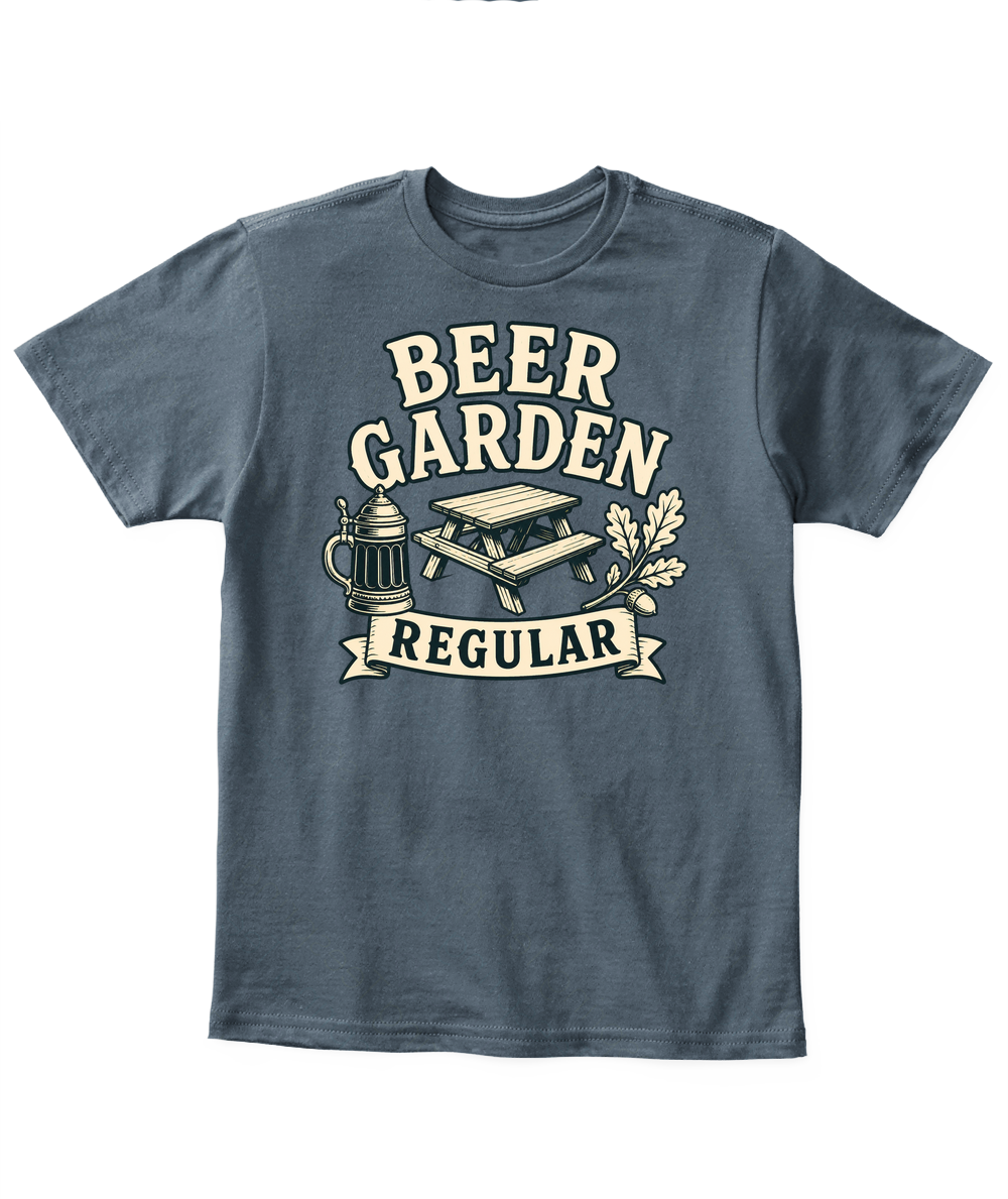 Beer Garden Regular — Kid's T Shirt in Dark Heather