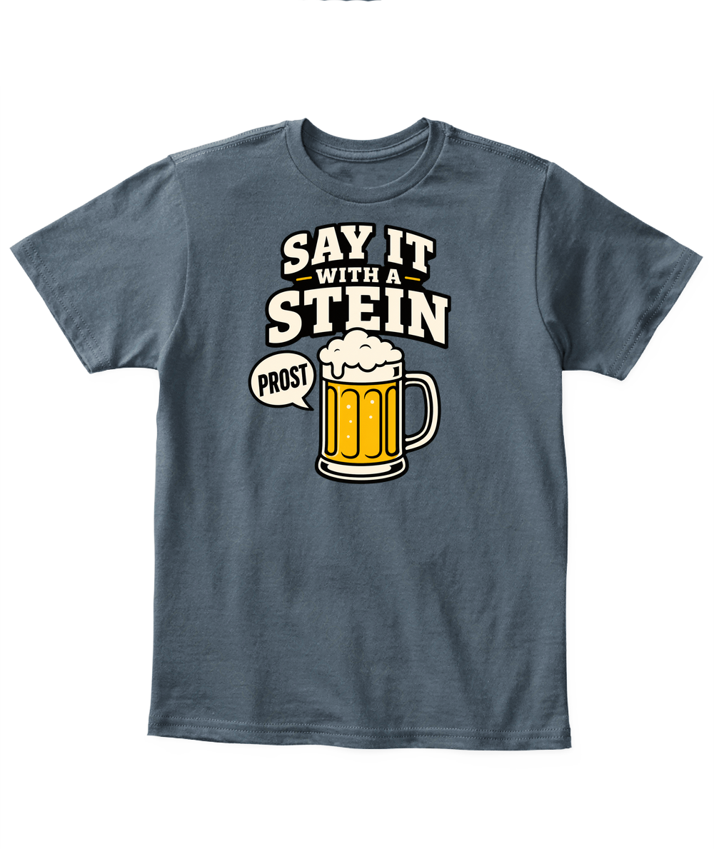 Say It With A Stein — Kid's T Shirt in Dark Heather